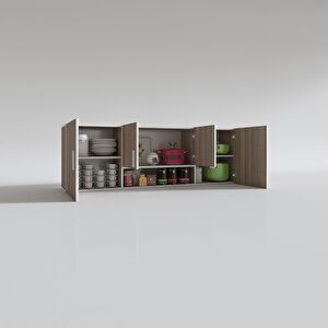 Hazır Mutfak Packey Crd 060*180*22 Mutfak Banyo Dolabı Kapaklı Raflı