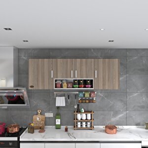 Kenzlife Hazır Mutfak Packey Crd 060*180*22 Mutfak Banyo Dolabı Kapaklı Raflı