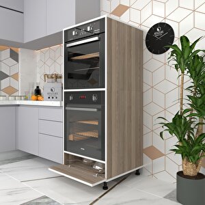 Fırın Dolabı Halime Crd 145*60*56 Mutfak Kapaklı Ayaklı Banyo Kiler Ofis