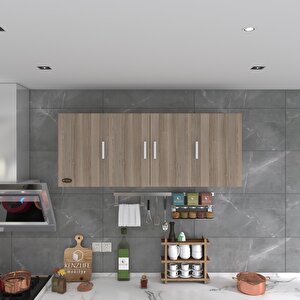 Kenzlife Hazır Mutfak Marina Crd 060*150*22 Mutfak Banyo Dolabı Kapaklı Raflı