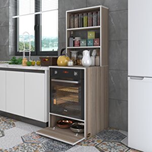 Ankastre Fırın Dolabı Bengisu Crd 165*60*56 Mutfak Kapaklı