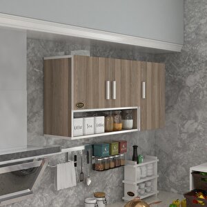 Hazır Mutfak Mirena22 Crd 060*120*22 Mutfak Banyo Dolabı Kapaklı Raflı