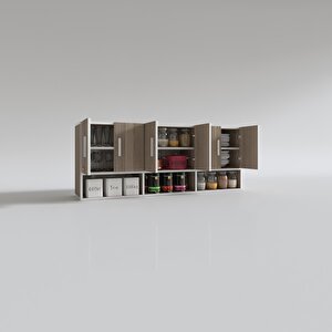 Hazır Mutfak Vice Crd 060*180*32 Mutfak Banyo Dolabı Kapaklı Raflı