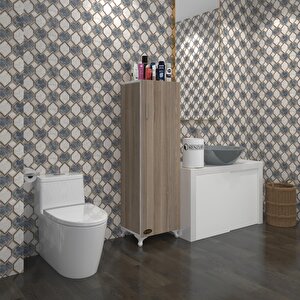 Kenzlife Mutfak Dolabı Mine 128*030*032 Crd Kapaklı Ayaklı Banyo Evrak Ofis Kitaplık Ayakkabılık Kiler