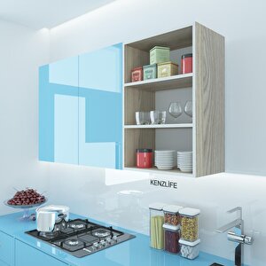 Kenzlife Mutfak Dolabı Itır 090.060.30 Crd 2 Raflı Kapaksız Ofis Banyo Kiler Evrak Kitaplık