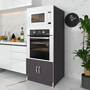 Ankastre Fırın Dolabı Ahsen Gri Mutfak Banyo Kiler Ofis Kitaplık