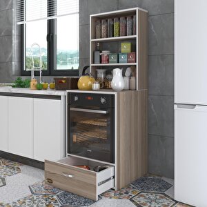 Ankastre Fırın Dolabı Aybirgen Crd 165*60*56 Mutfak Çekmeceli
