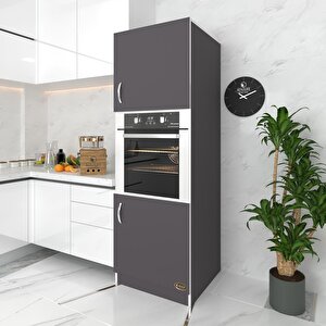 Ankastre Fırın Dolabı Bige Gri Mutfak Banyo Kiler
