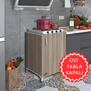 Ocak Dolabı Hoşseda Crd 85*60*56 Hazır Mutfak Klasik Set Üstü Ocak Için Arkalıksız