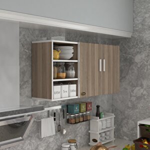Hazır Mutfak Castus22 Crd 060*120*22 Mutfak Banyo Dolabı Kapaklı Raflı