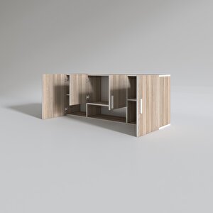 Hazır Mutfak Floro32 Crd 060*150*32 Mutfak Banyo Dolabı Kapaklı Raflı