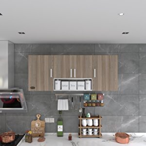 Hazır Mutfak Floro32 Crd 060*150*32 Mutfak Banyo Dolabı Kapaklı Raflı