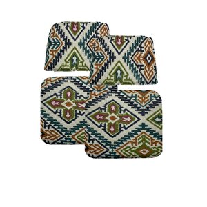 Knsz Minder Seti 2 Li Zng&mğr&uslu Kilim Desen Oturma Ve Sırt Tel Sandalyesi Minderi Bir Arada