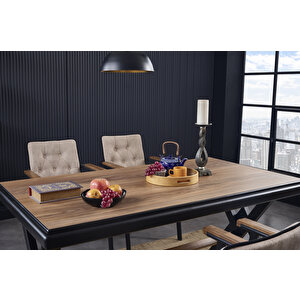 Vizyon Mutfak Masası Siyah 90x180 cm