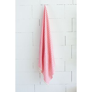 %100 Organik Pamuk, Zebra Desenli Siyah Peştemal, Banyo Ve Plaj Havlusu, 100x175cm
