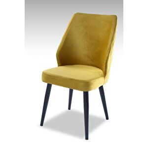 Puffy Sandalye - Babayface Sarı - Metal Siyah Ayak Sarı