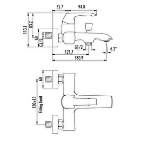 Avangart Lüx Banyo Bataryası Armatürü Ag2500 Orji̇nal