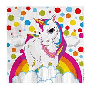 Unicorn Rainbow Kağıt Peçete, 16 Adet