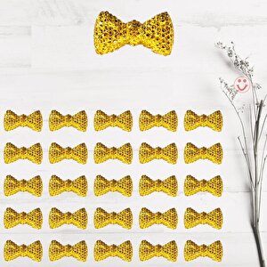 Polyester Papyon Fiyonk, 2,0 X 1,0 Cm - 25 Adet - Altin