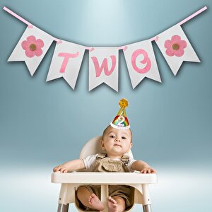 2 Yaş Doğum Günü Two Strafor Harfli̇ Eva Uzar Yazı, 70 Cm - Pembe