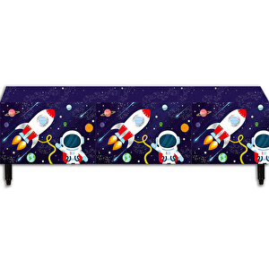 Kozmik Galaksi Uzay Temalı Masa Örtüsü - 120cm X 180cm