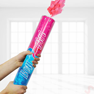 Cinsiyet Belirleme Parti Konfetisi, 40 Cm - Pembe