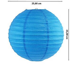 Kağıt Top Fener, 25,00 Cm - Mavi