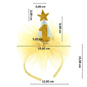 1 Yaş Doğum Günü Tacı - Gümüş