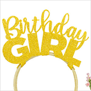 Birthday Girl Taç - Altın