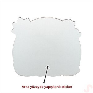 Unicorn Aynalı Duvar Stickerı, 33cm X 30cm