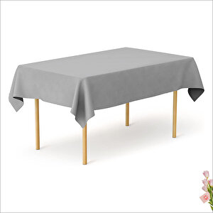 Masa Örtüsü 137cm X 270cm - Gümüş