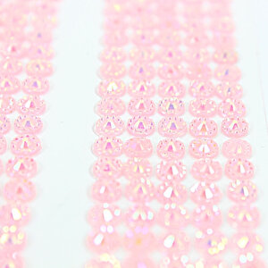 Yapışkanlı Kristal Süsleme Taşları 0,50 Cm Çap, 600 Adet Taş, Pembe