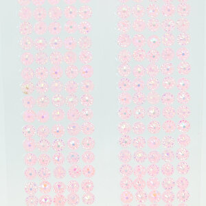 Yapışkanlı Kristal Süsleme Taşları 0,50 Cm Çap, 600 Adet Taş, Pembe