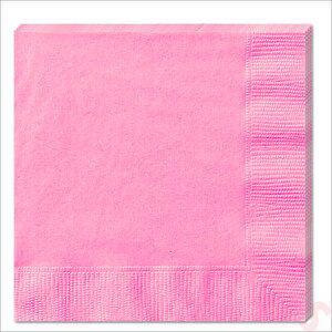 Peçete, Pembe - 30 X 30 Cm - 20 Adet