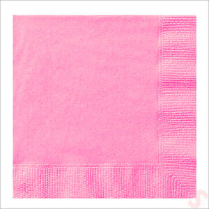 Peçete, Pembe - 30 X 30 Cm - 20 Adet
