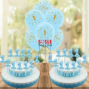 1 Yaş Simli Çubuk Süs, Mavi