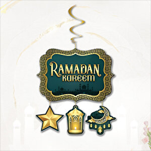 Ramadan Kareem Tavan Süsü - 130x33cm رمضان كريم ديكور السقف