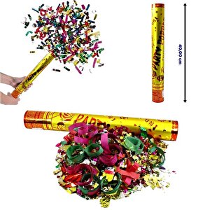 Kağıt Ve Metalize Parçalı Konfeti 40 Cm