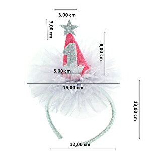 1 Yaş Doğum Günü Tacı - Pembe