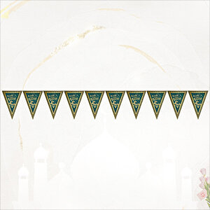 Hoşgeldin Ramazan Üçgen Bayrak Flama - 2 Mt