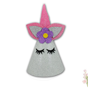 Unicorn Simli Eva Şapka, 27 Cm - Mor