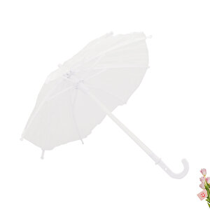 Dekoratif Süs Şemsiyesi, 25 Cm - Beyaz