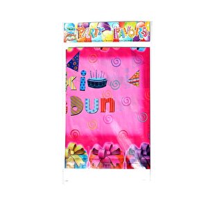 İyiki Doğdun Masa Örtüsü, Pembe - 180,00 Cm X 108,00 Cm