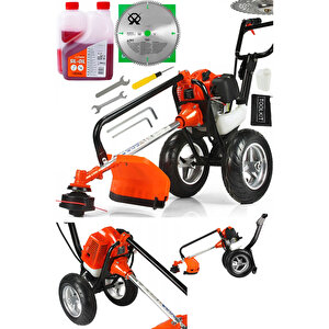 Btt9900 2 Zamanlı Tekerlekli Benzinli Çapa Tırpan Çim Biçme Makinesi