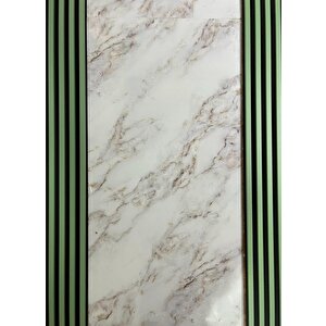 16x145cm 1 Adet Atc Çift Renkli Grass Yeşil Dekoratif Ofis Dekoratif Pvc Lambiri Duvar Paneli