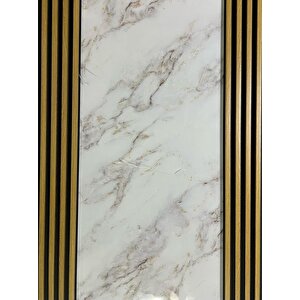 16x145cm 1 Adet Atc Pvc Çift Renkli Rezene Prefabrik Ofis Dekoratif Pvc Kaplama Lambiri Duvar Paneli
