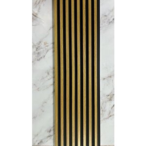 16x145cm 1 Adet Atc Pvc Çift Renkli Rezene Prefabrik Ofis Dekoratif Pvc Kaplama Lambiri Duvar Paneli