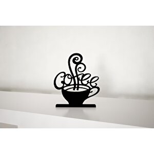 M&c Concept Coffee Metal Masa Süsü - Biblo - Siyah