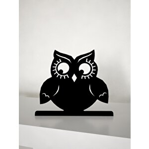 M&c Concept Baykuş Metal Masa Süsü - Biblo - Siyah