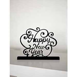 M&c Concept New Year Metal Masa Süsü - Biblo - Siyah